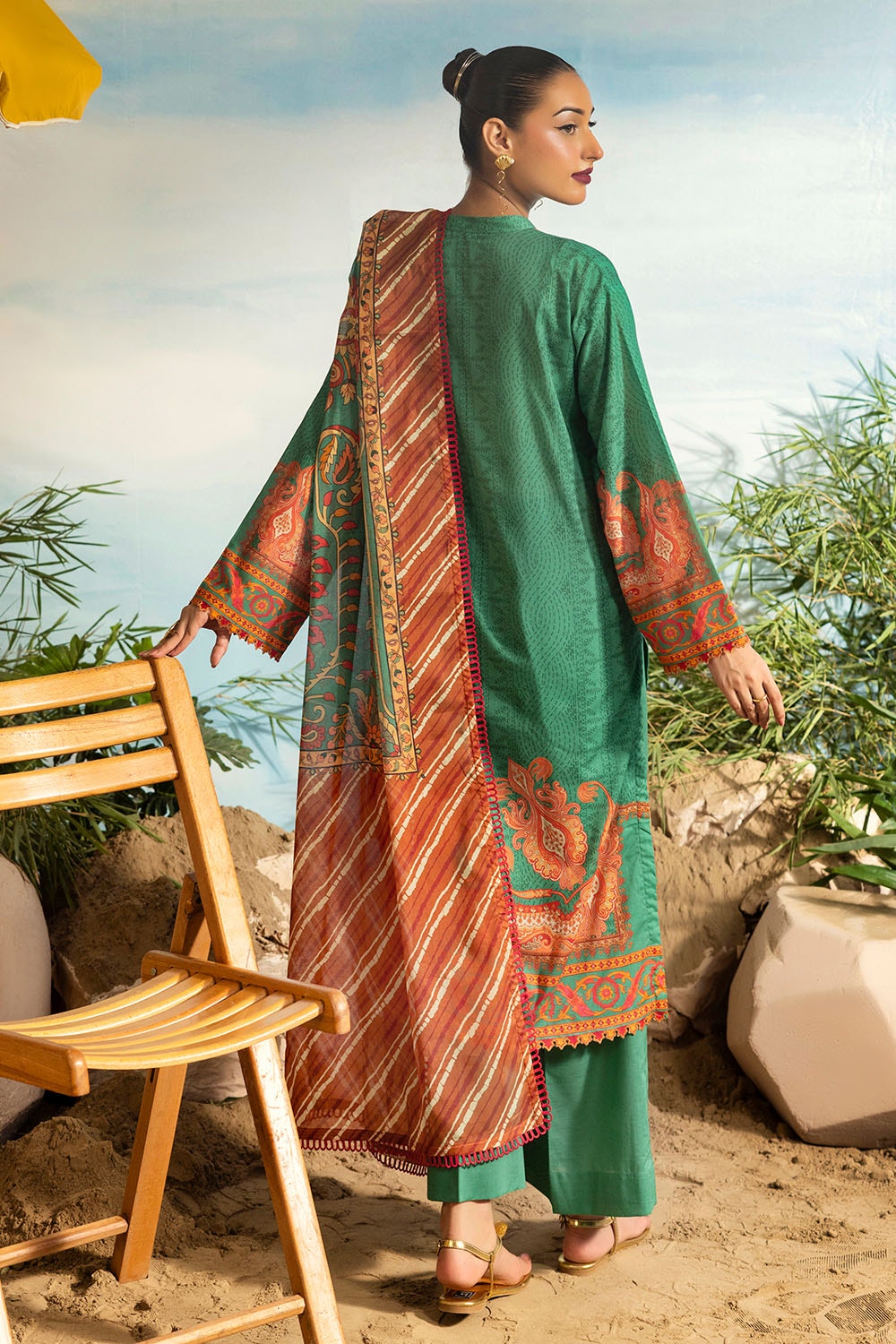 3 Piece Unstitched Printed Lawn Suit