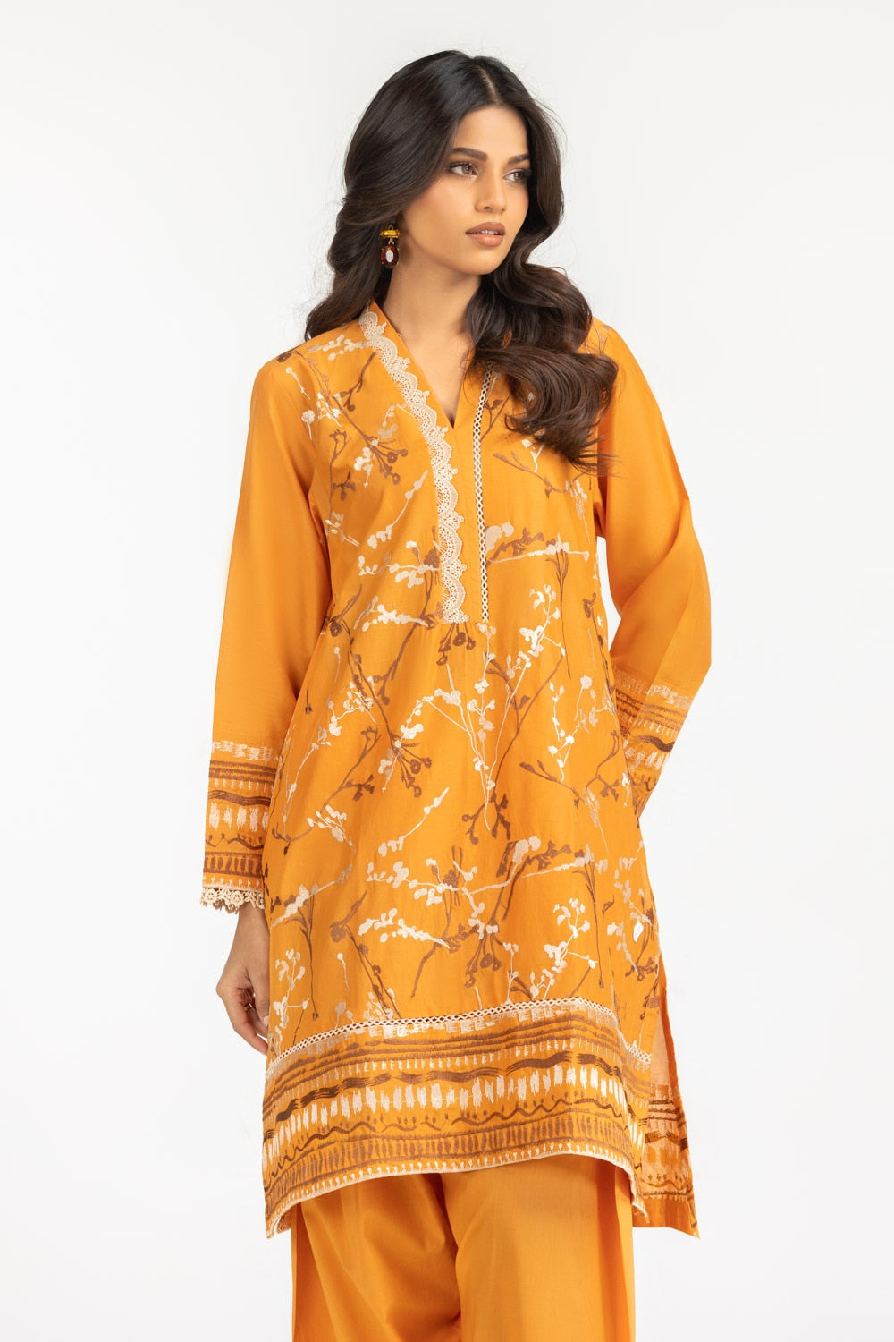 Lawn Embroidered Shirt And Shalwar