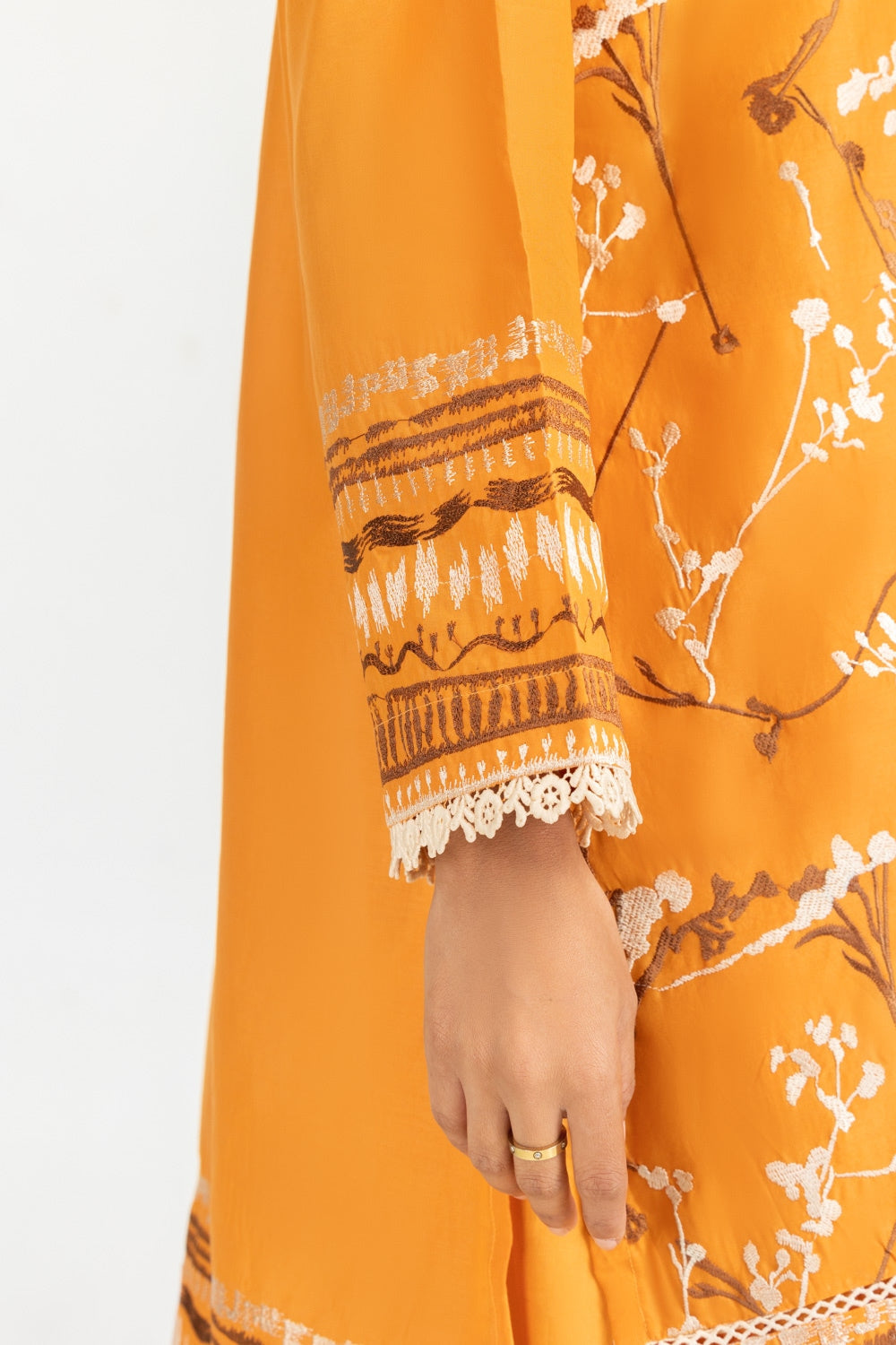 Lawn Embroidered Shirt And Shalwar
