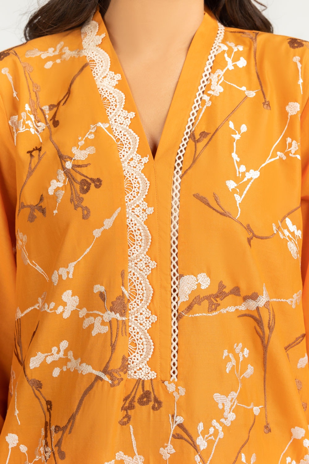 Lawn Embroidered Shirt And Shalwar