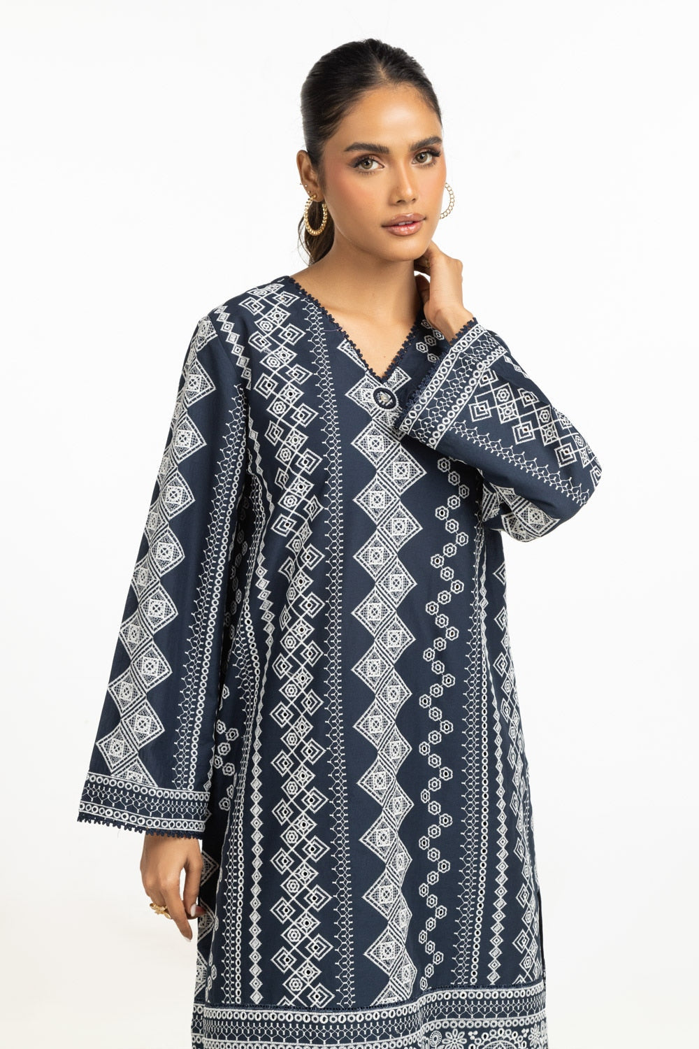 Lawn Embroidered Shirt And Trouser