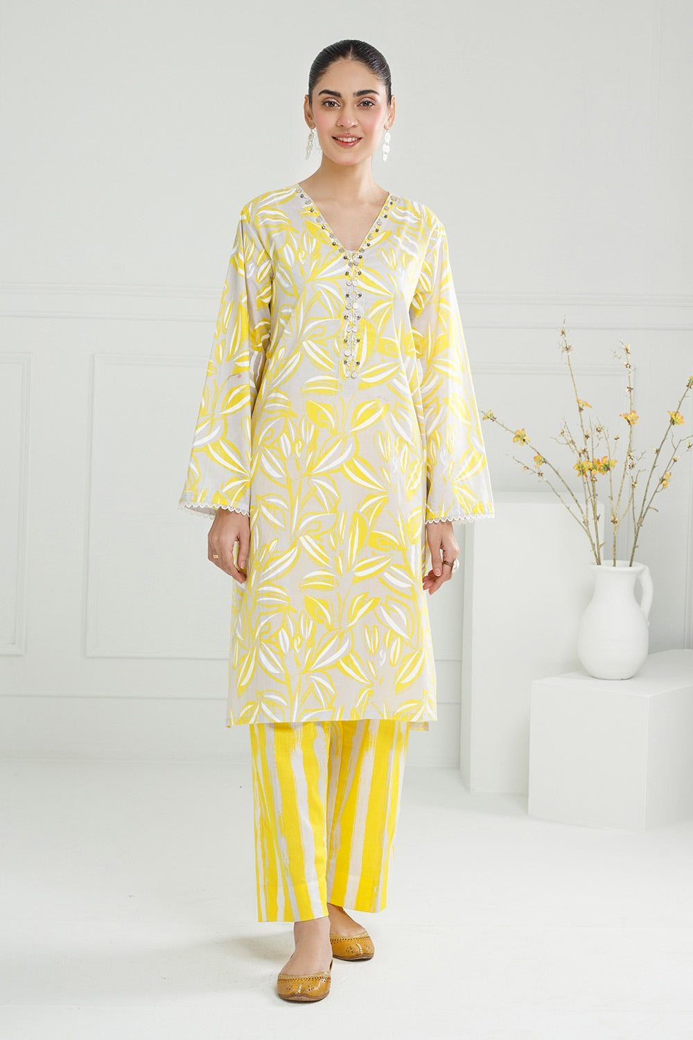 Lawn Lacquer Printed Shirt And Trouser