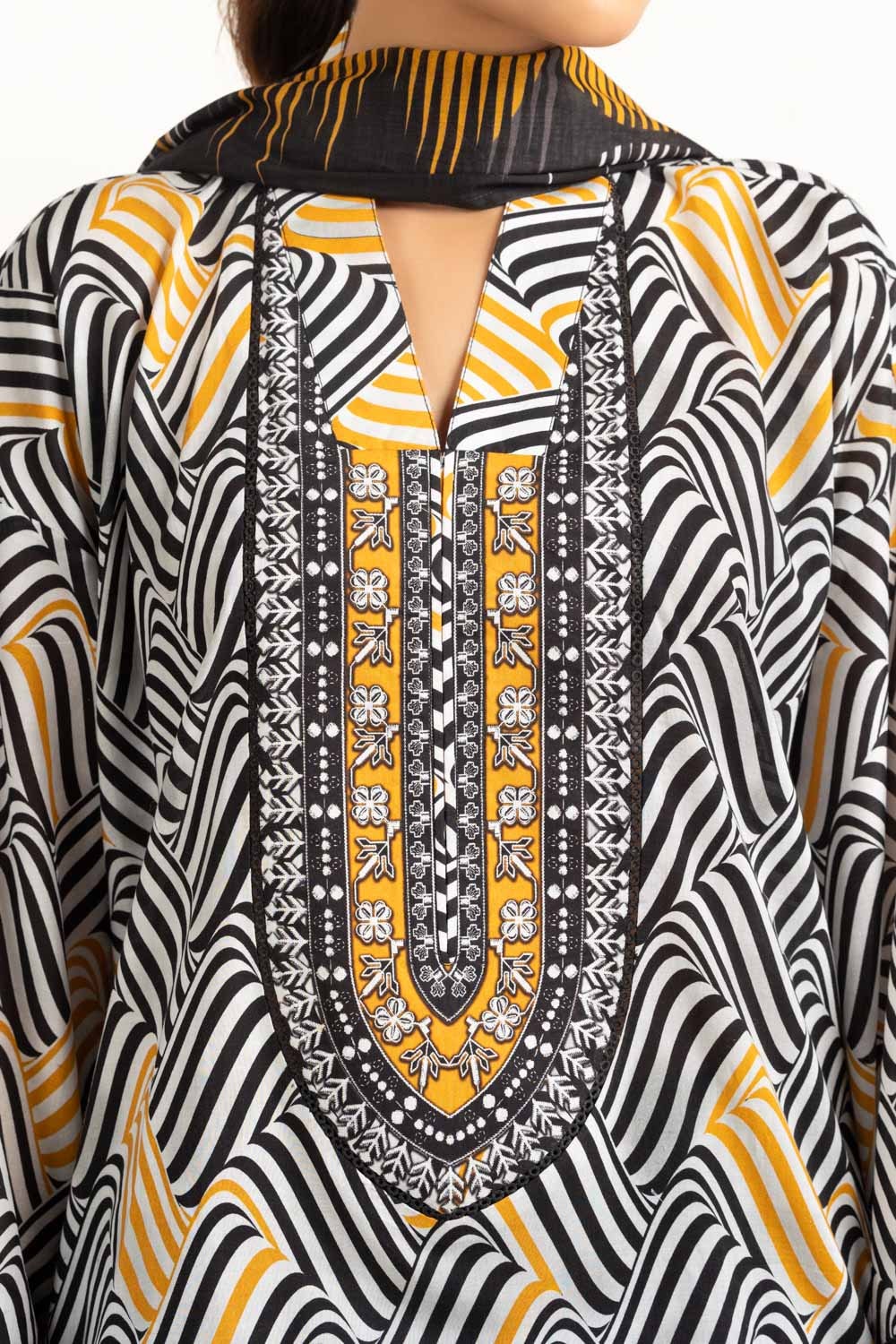 Lawn Printed Shirt And Dupatta
