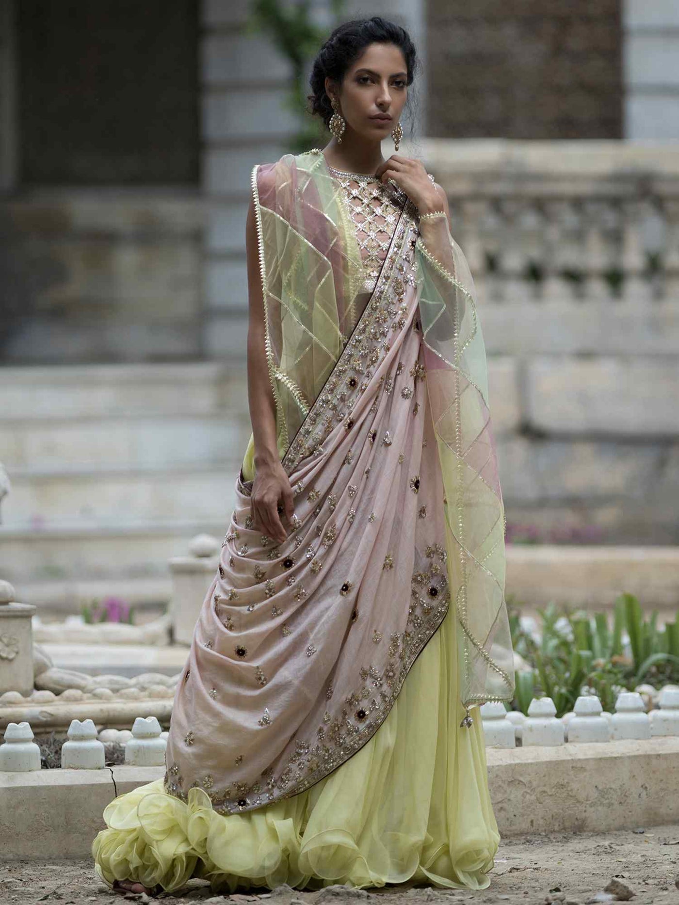 Blouse, Lehenga & Dupatta