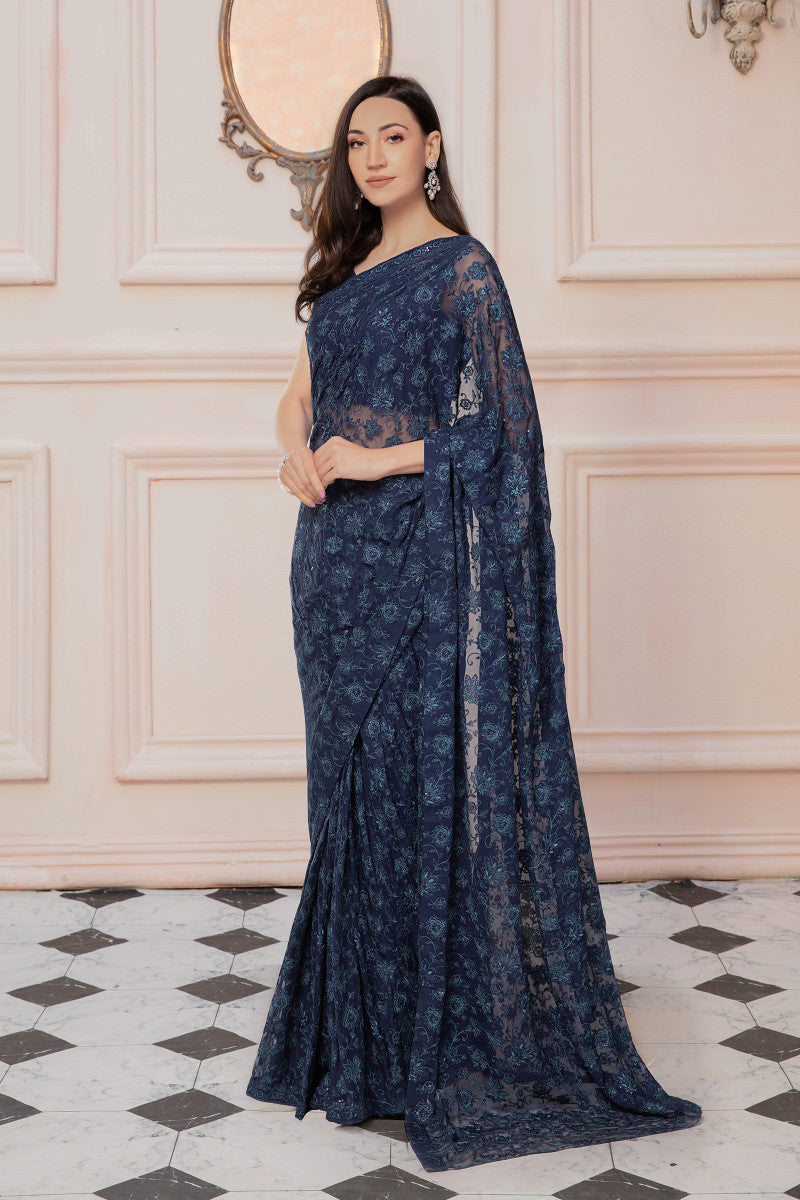 M.Luxe Fabrics Lf-Cc-111-C-Navy Blue