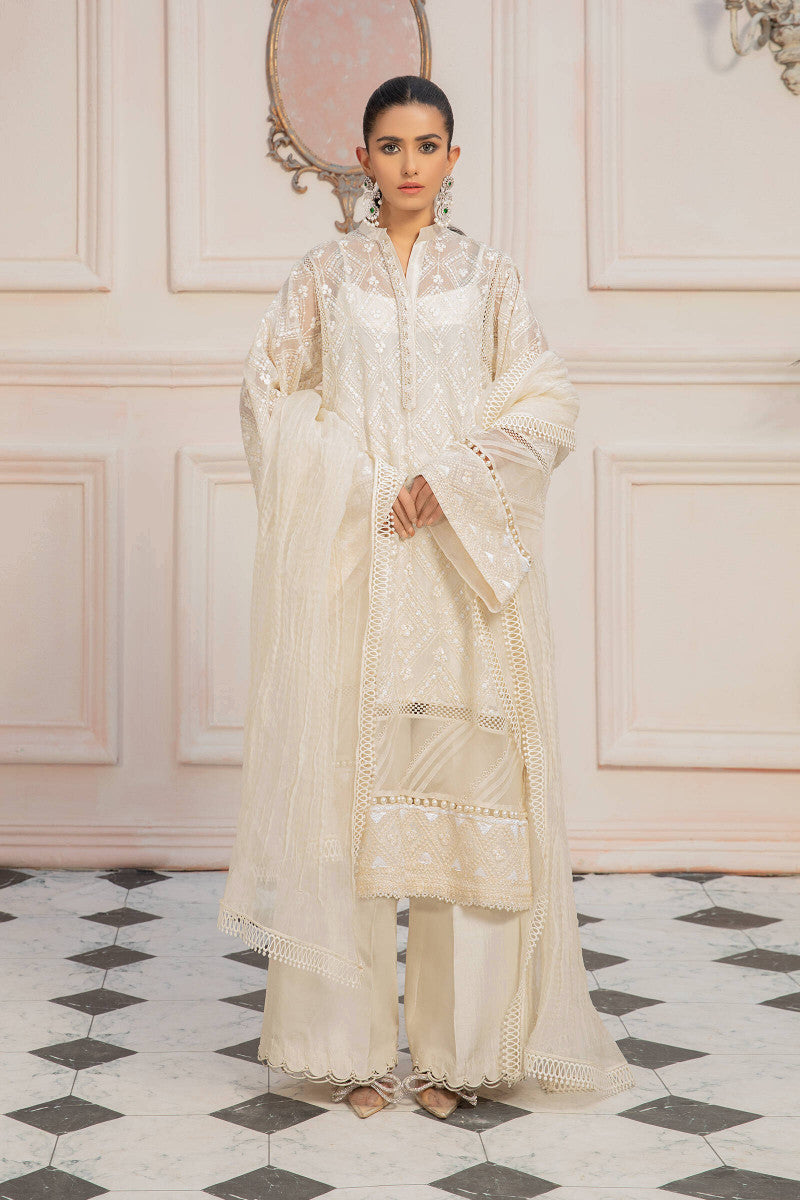 M.Luxe Fabrics Lf-Pcn-117-A-White