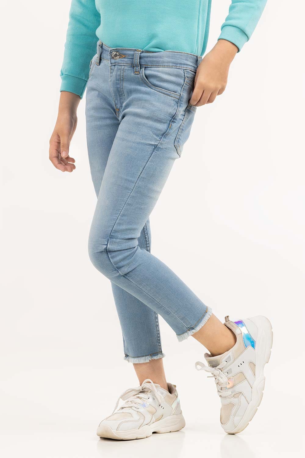 Junior Girl Light Blue Denim Jeans