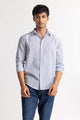 Light Blue Striped Casual Shirt