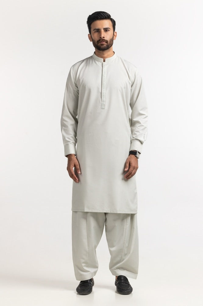 Light Green Embroidered Suit