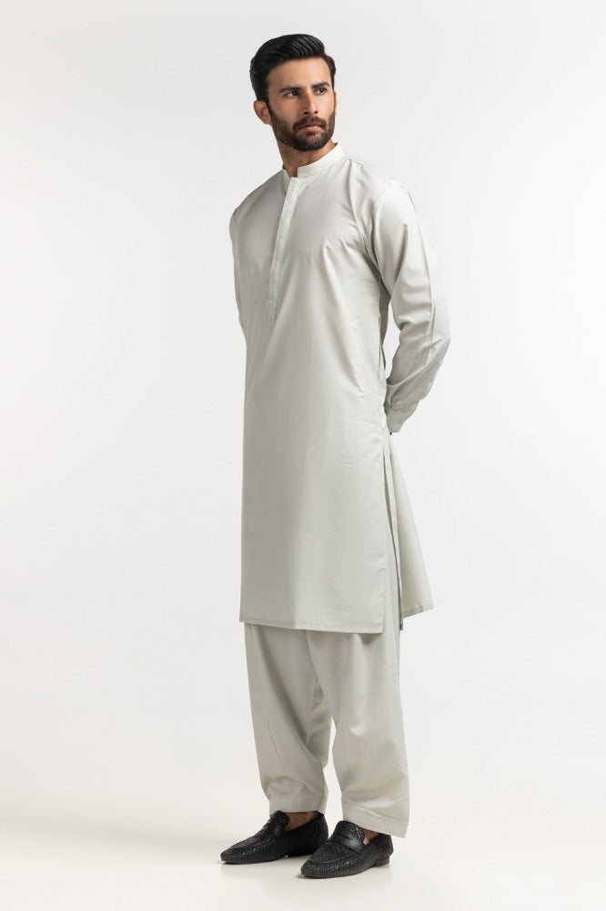 Light Green Embroidered Suit