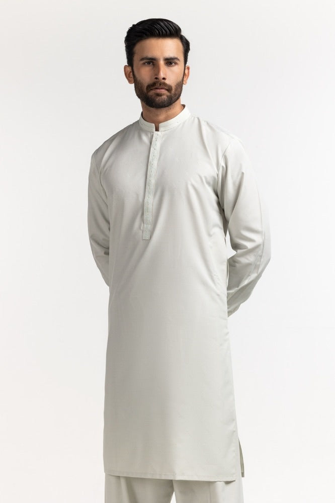 Light Green Embroidered Suit