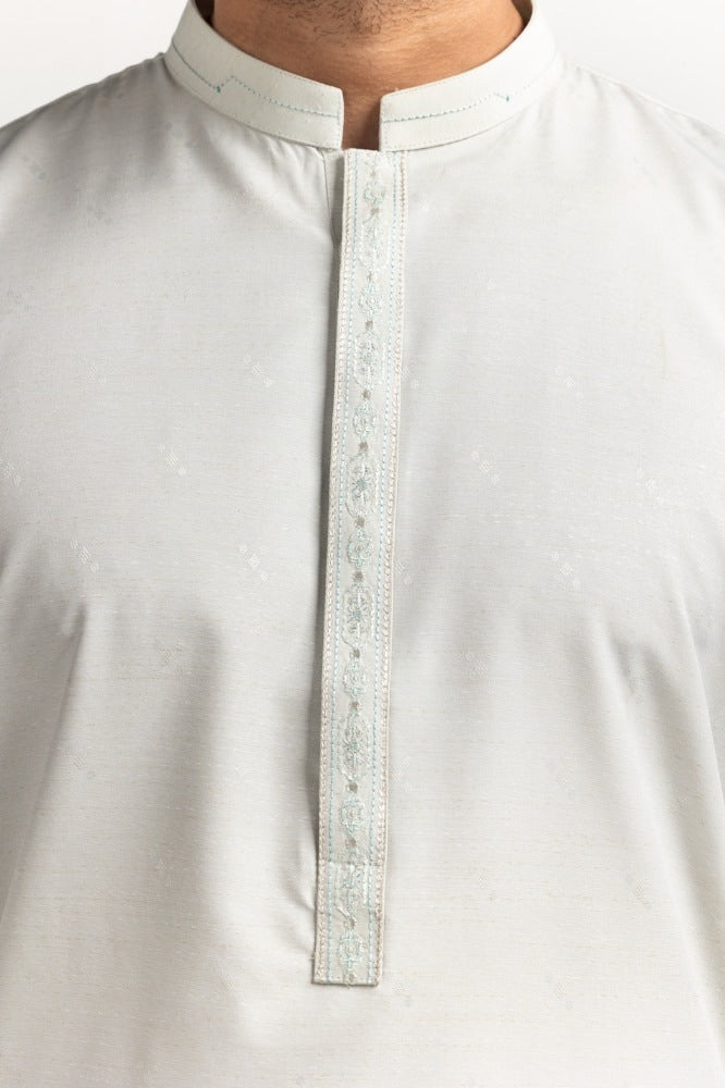 Light Green Embroidered Suit