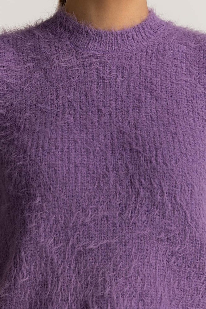 Lilac Basic Sweater