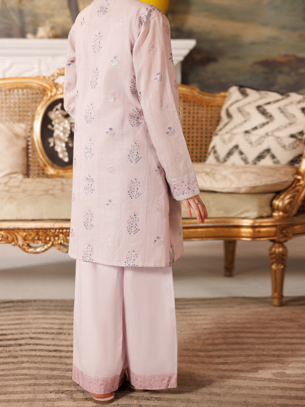 Lilac Cotton Dobby 2 Piece Stitched - ALT-2PS-LKS-1160