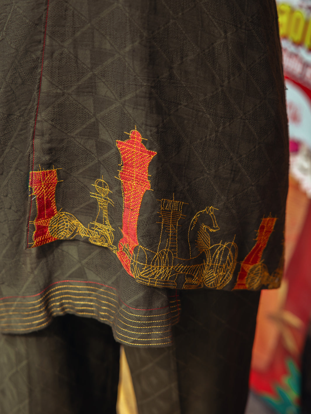 Mehndi Green Dobby Jacquard 2Pc Stitched - ALP-2PS-LKS-1795