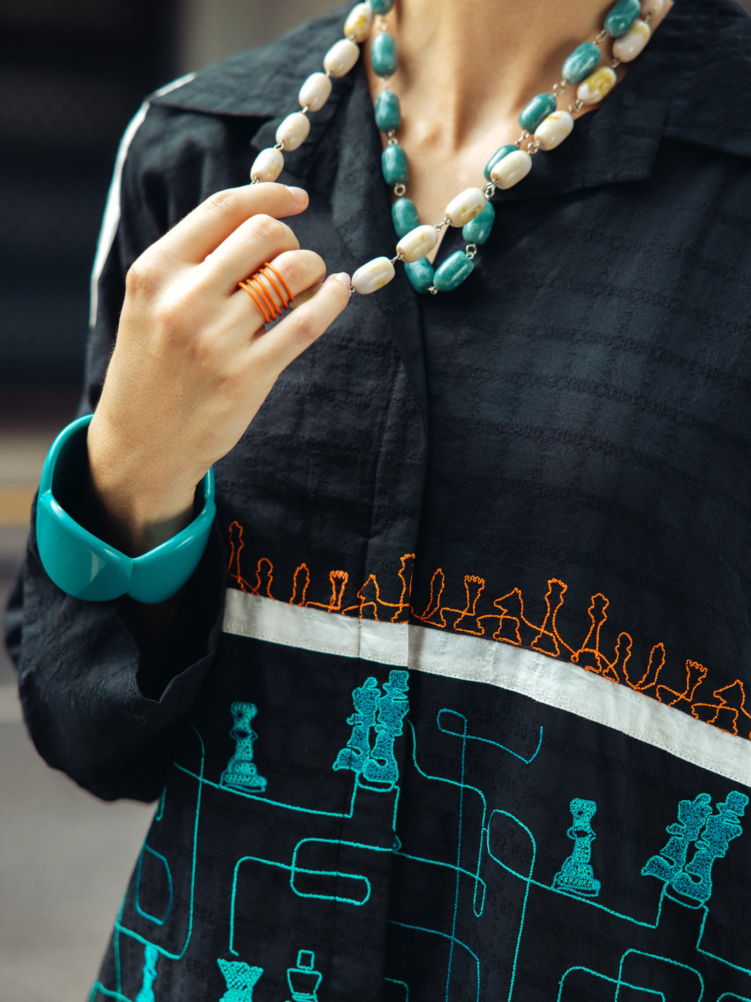 Black Dobby Jacquard 2Pc Stitched - ALP-2PS-LKS-1797