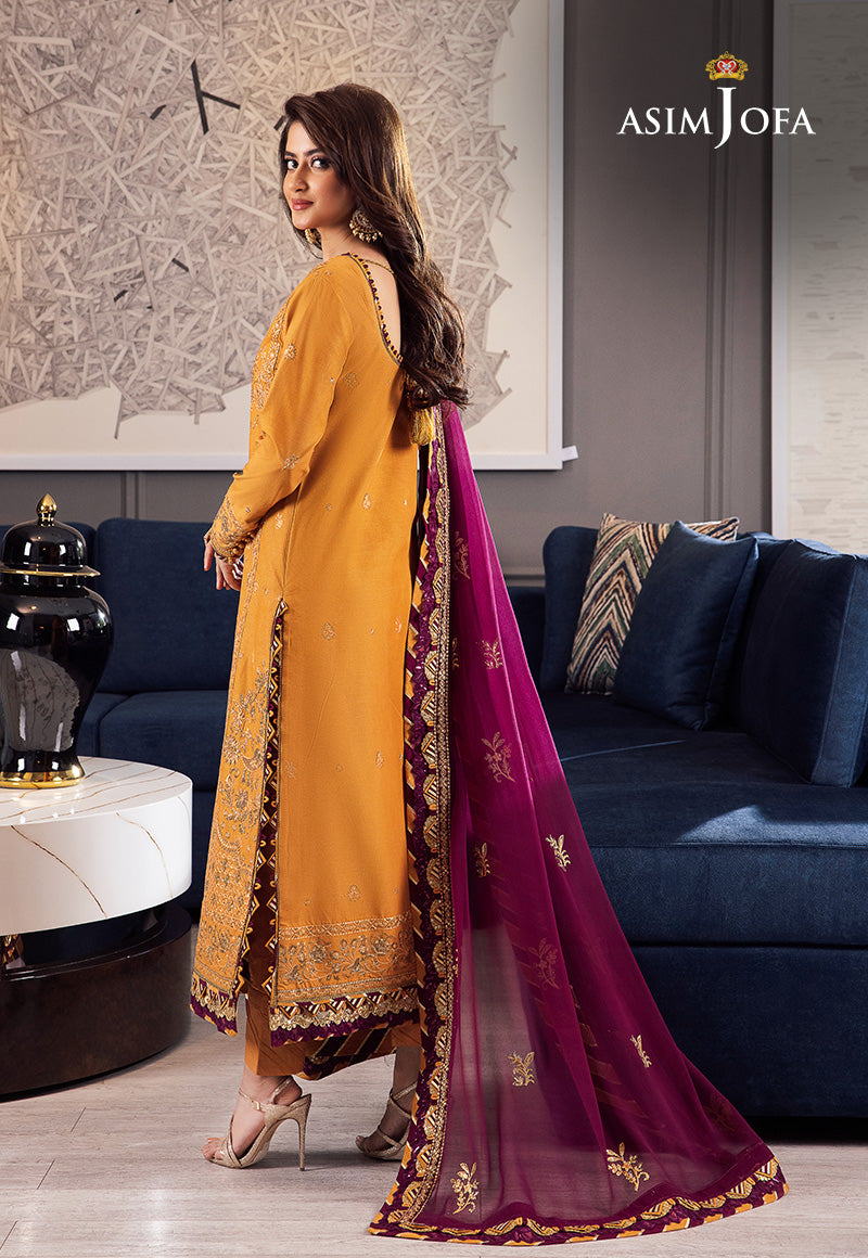 AJRND-05 EMBROIDERED STITCHED 3 PCS