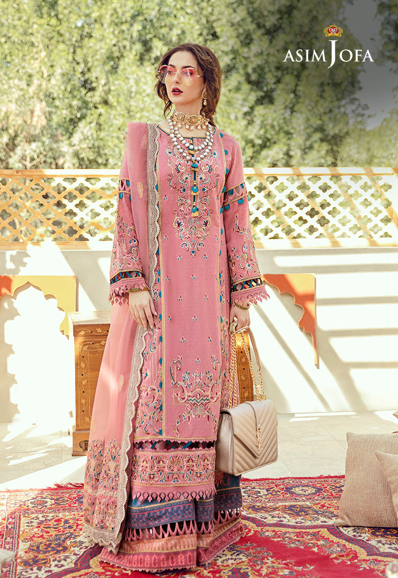 AJSE-07 EMBROIDERED CHIFFON 3 PCS