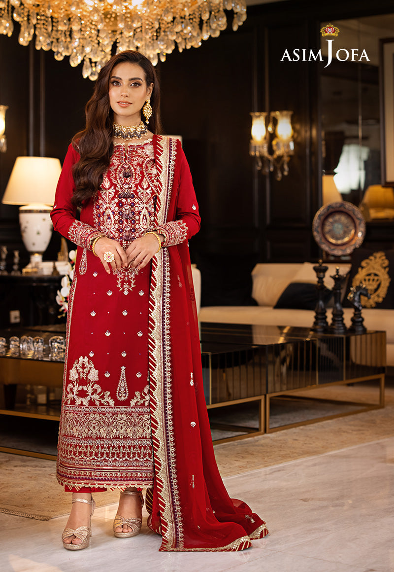 Ajrnd-26 Embroidered Stitched 3 Pcs