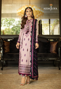 Ajlso-08 Unstitched 3 Pcs Shirt Dupatta Trouser