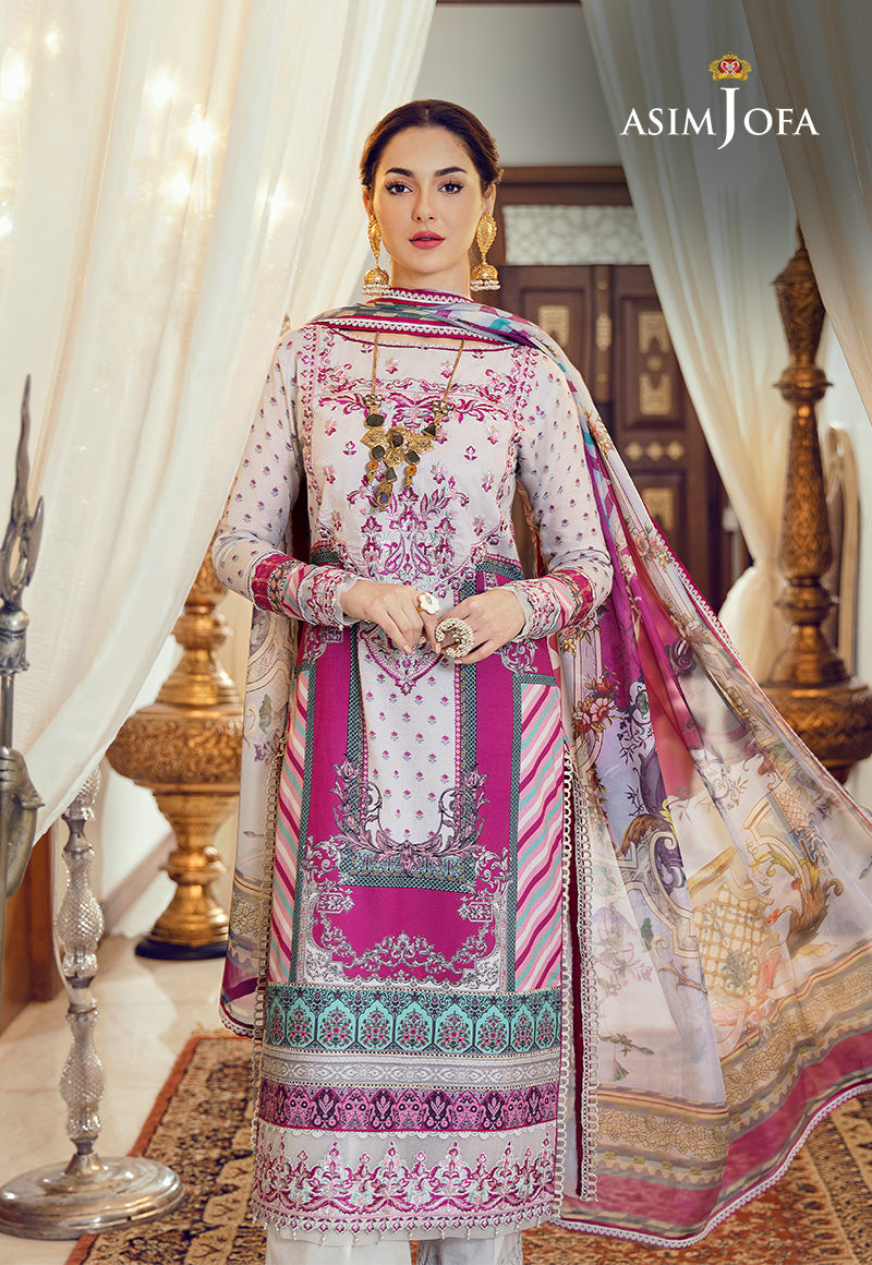 AJRL-14 EMBROIDERED LAWN 3 PCS