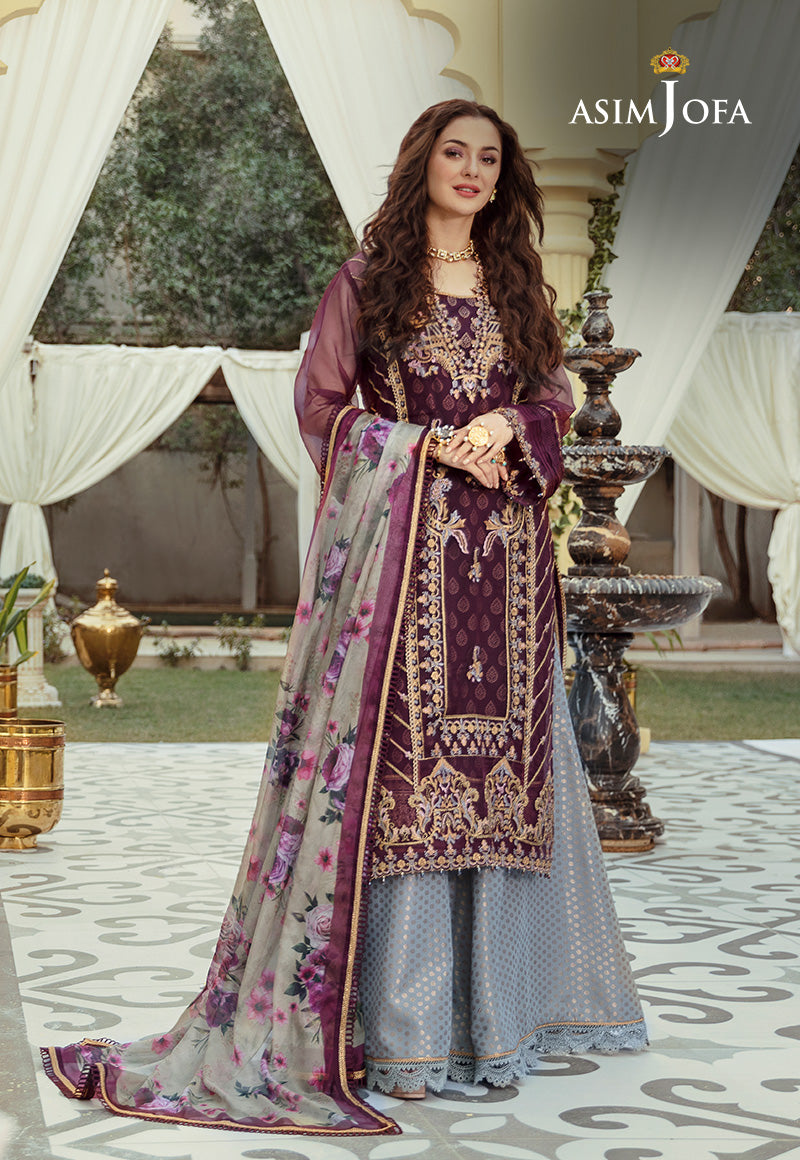 AJSL-12 EMBROIDERED ORGANZA 3 PCS