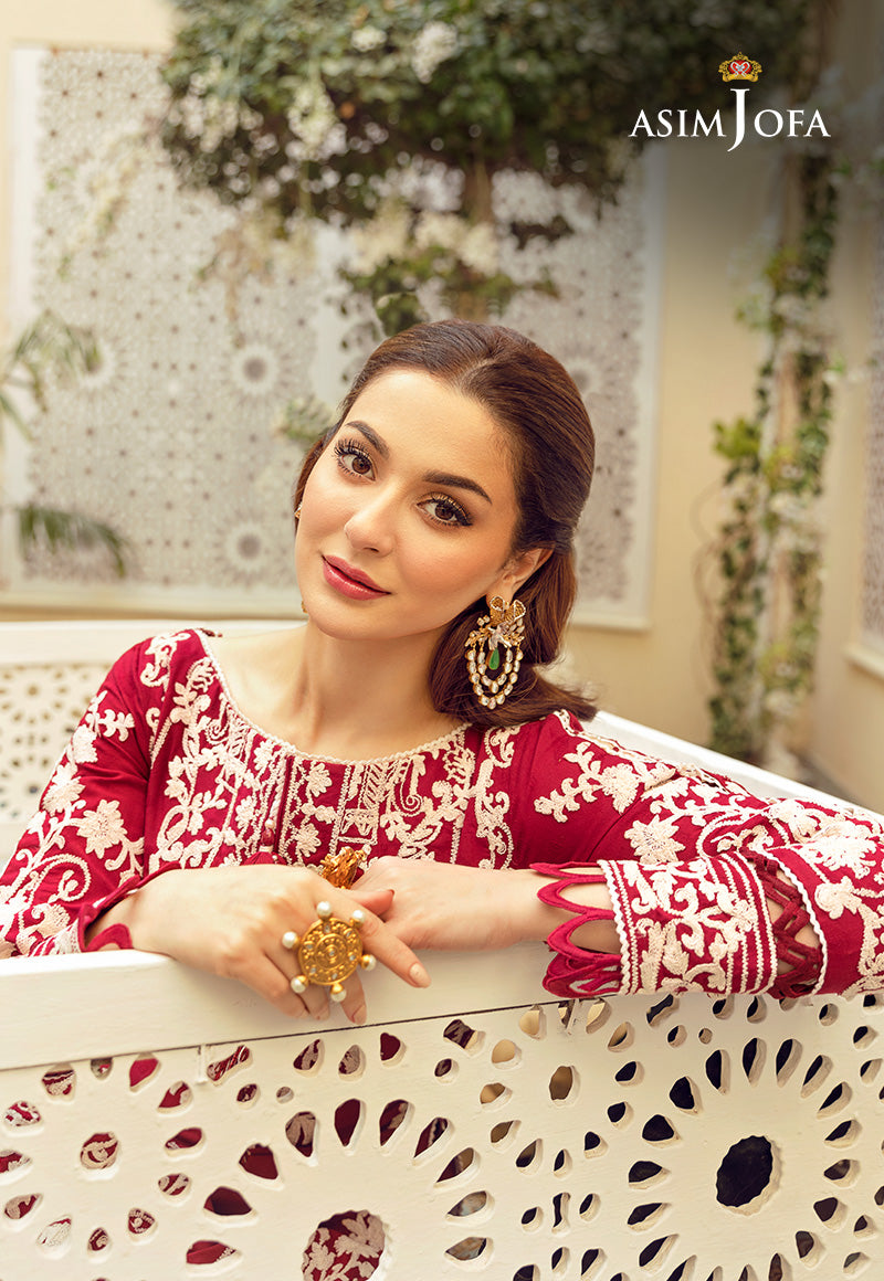 AJRL-01 EMBROIDERED SELF JACQUARD LAWN 3 PCS