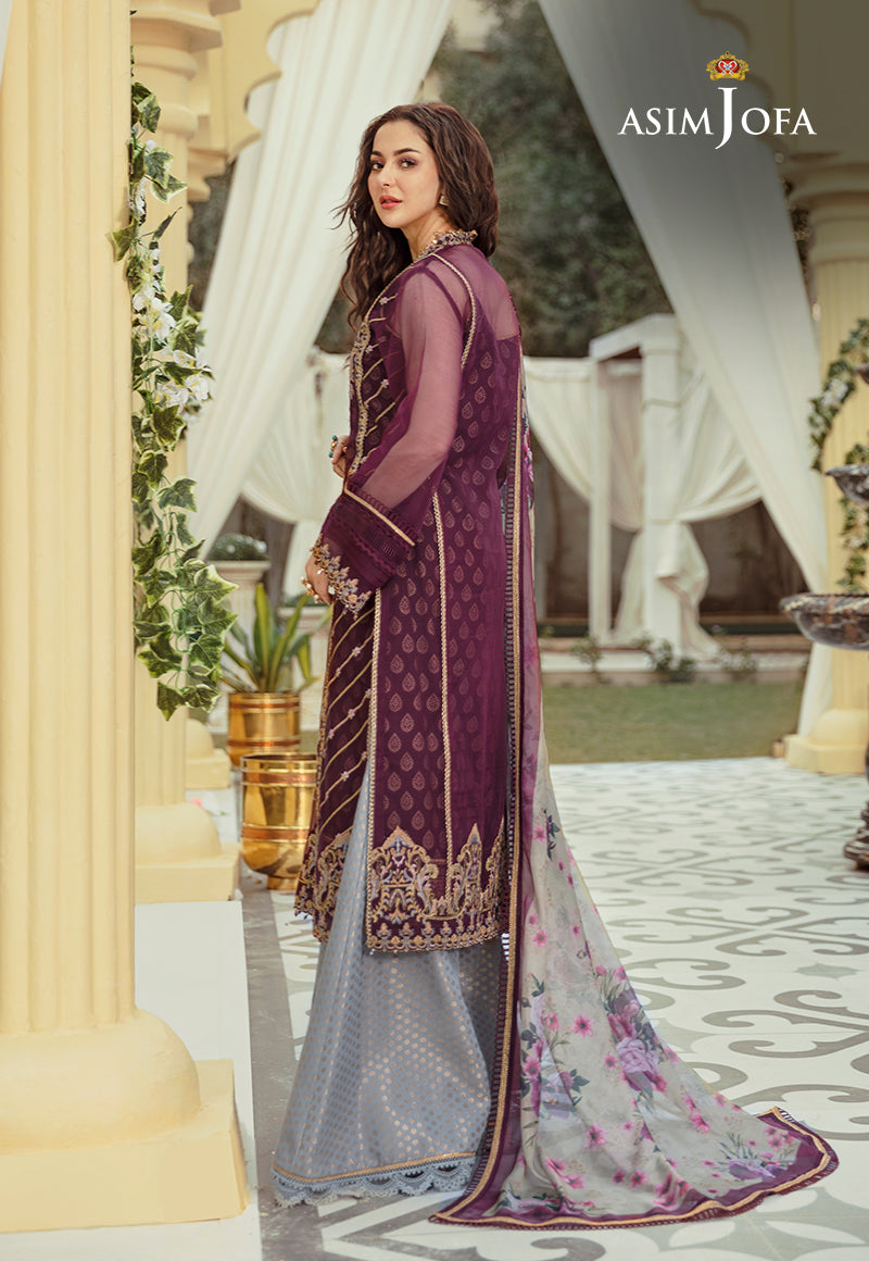 AJSL-12 EMBROIDERED ORGANZA 3 PCS