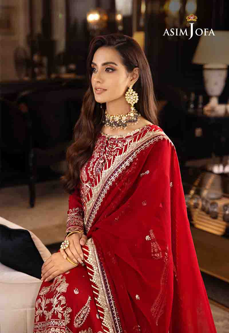 Ajrnd-26 Embroidered Stitched 3 Pcs
