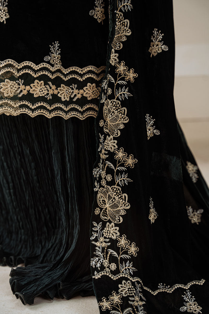 VERDANT SPELL-3PC VELVET EMBROIDERED SUIT