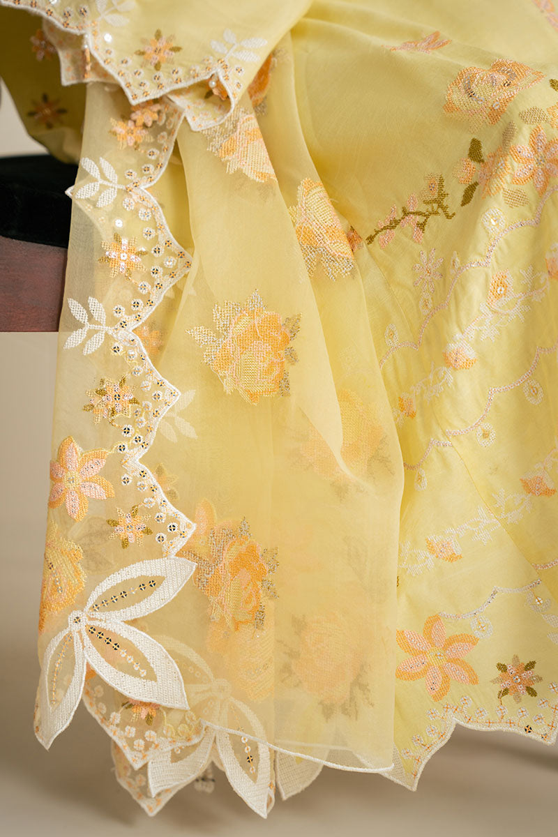 DANDELION BLISS-3PC SILK EMBROIDERED SUIT
