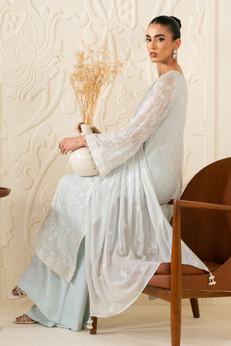 Brenna Champagne Shirt And Dupatta