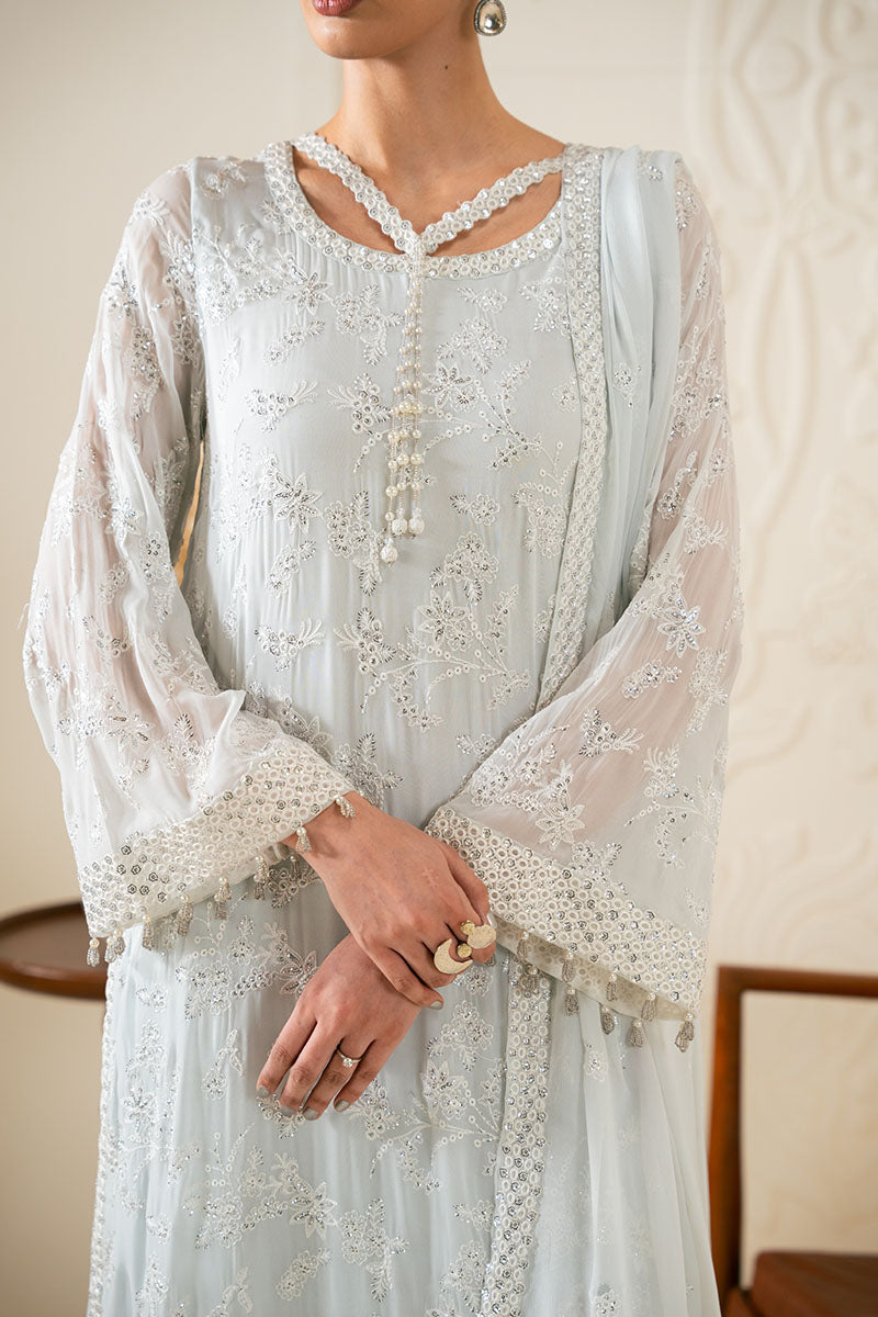 Aqua Dream-3Pc (Shirt, Trouser & Dupatta)