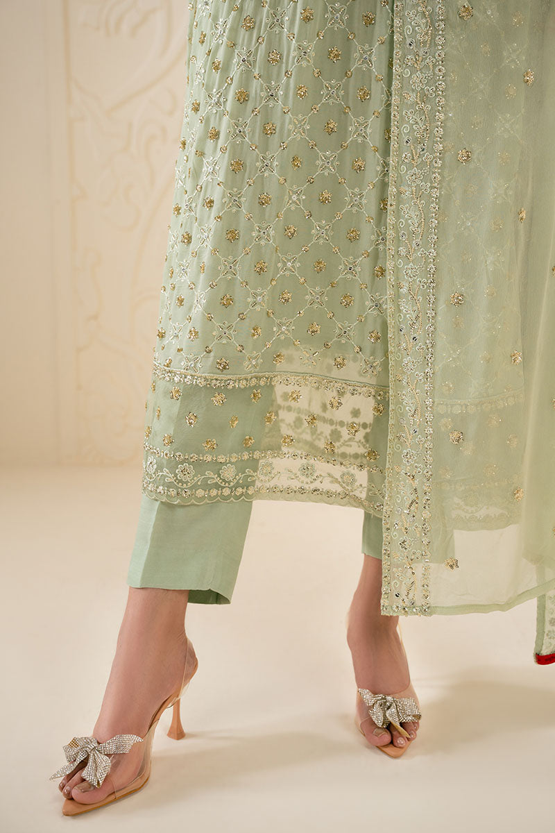 SAGE SERENITY-3PC (SHIRT, TROUSER & DUPATTA)