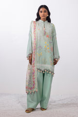 Unstitched Lawn 3 Piece Suit