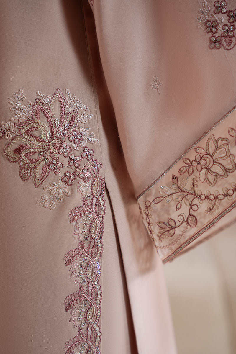 PEACH WHISPER-2PC (SHIRT & TROUSER)