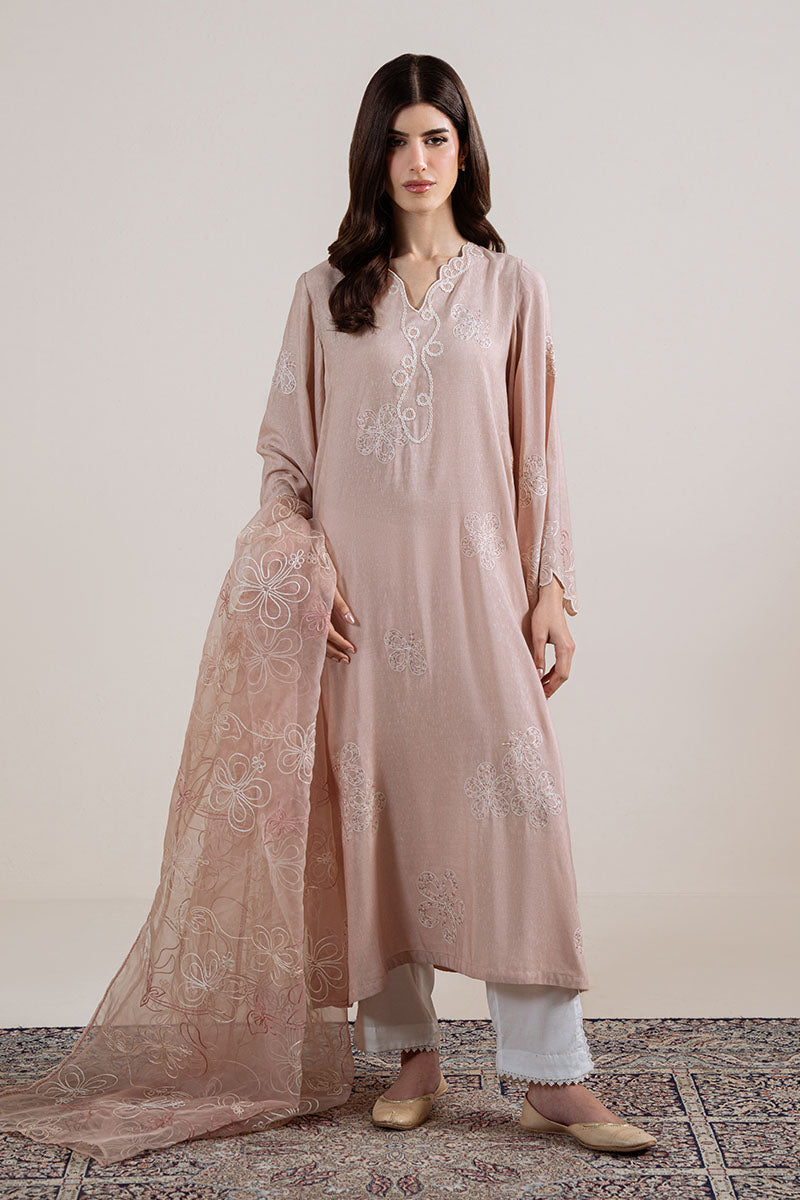 Pink Swirl-2Pc (Shirt & Dupatta)