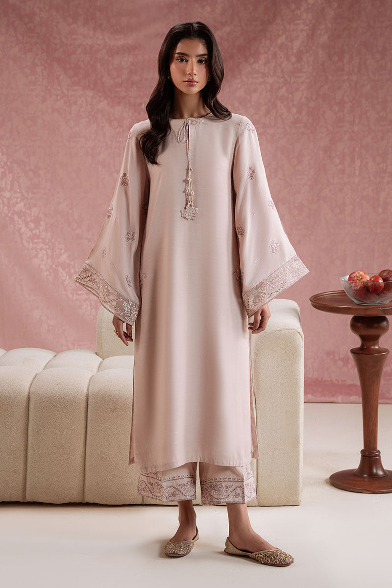 PEACH WHISPER-2PC (SHIRT & TROUSER)