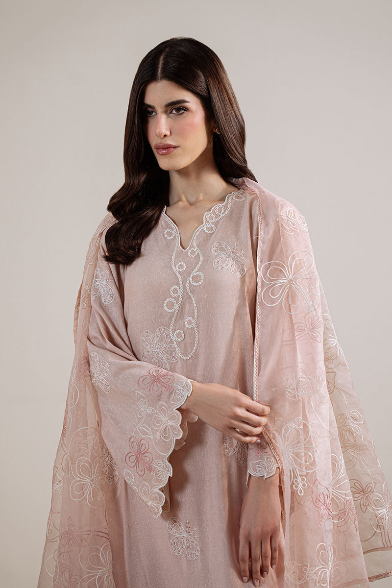 Pink Swirl-2Pc (Shirt & Dupatta)