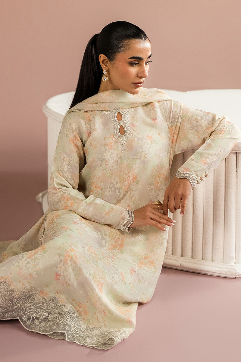VANILLA BLOOM-2PC (SHIRT & DUPATTA)