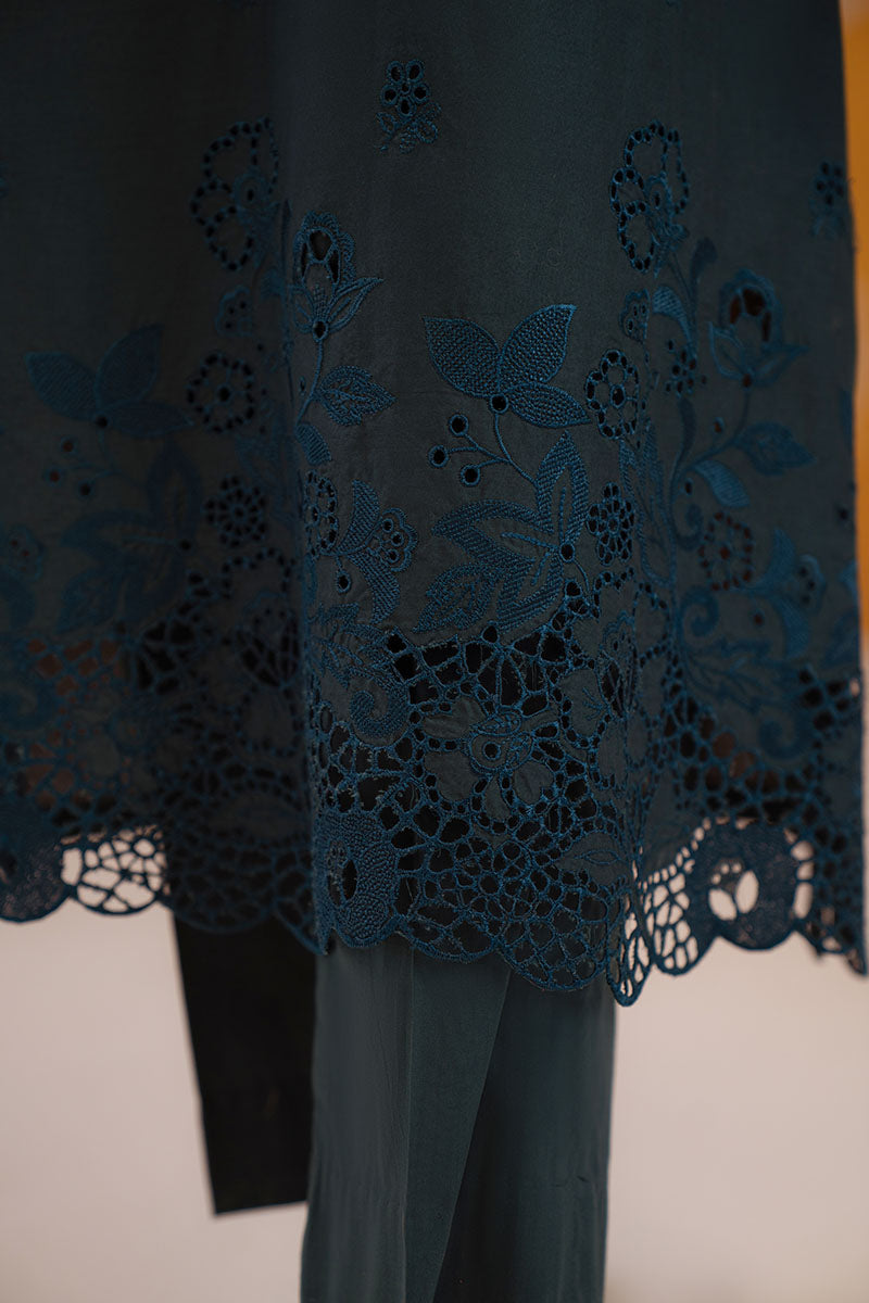Deep Teal-3Pc Chikankari Suit