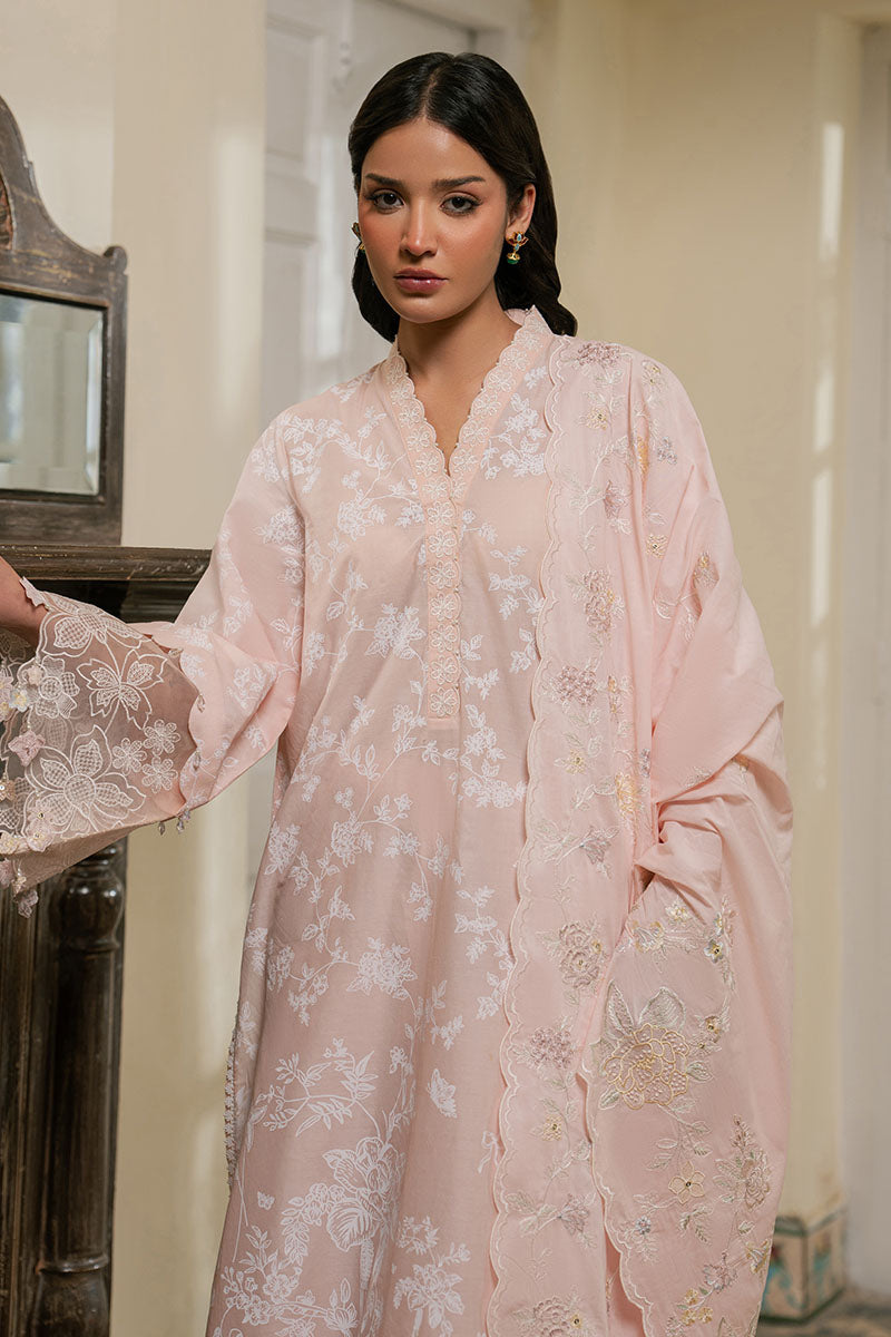 Pastel Melody- 3Pc Embroidered Lawn Suit