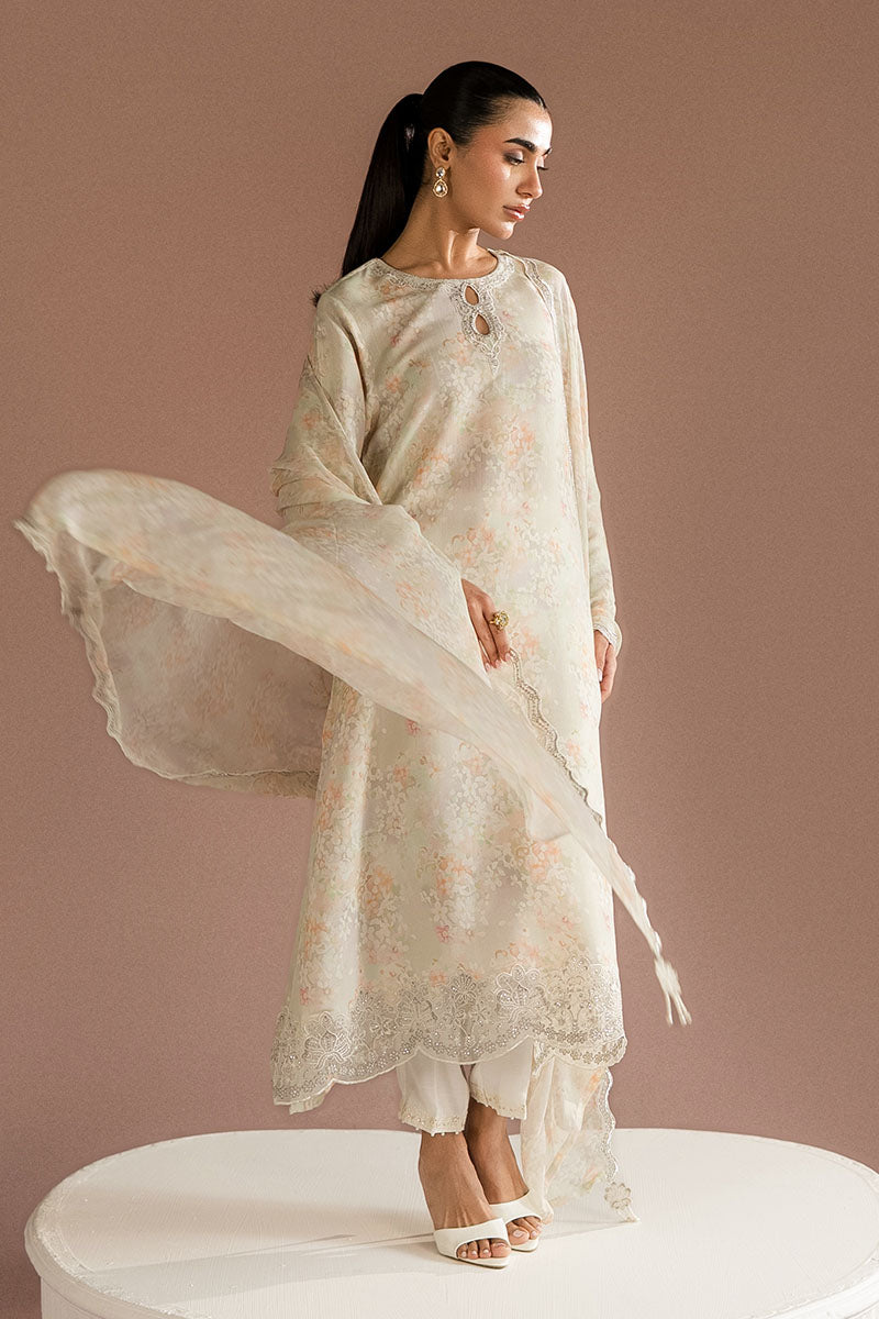 VANILLA BLOOM-2PC (SHIRT & DUPATTA)