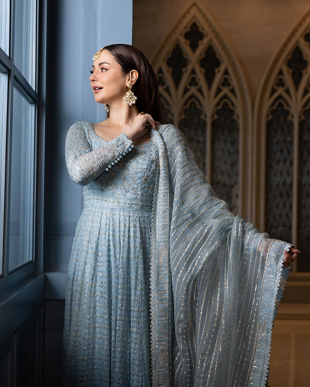 Two Tone Blue Maxi Style | Made by MAIRAZ