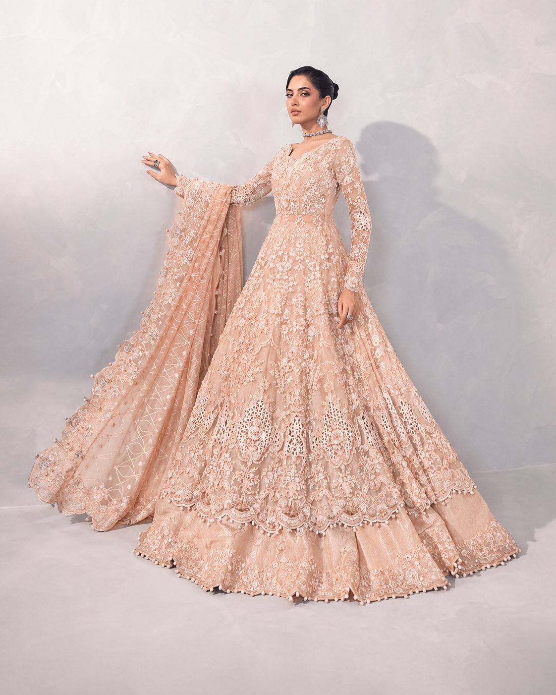 Maria B – Bridal Maxi Net Style