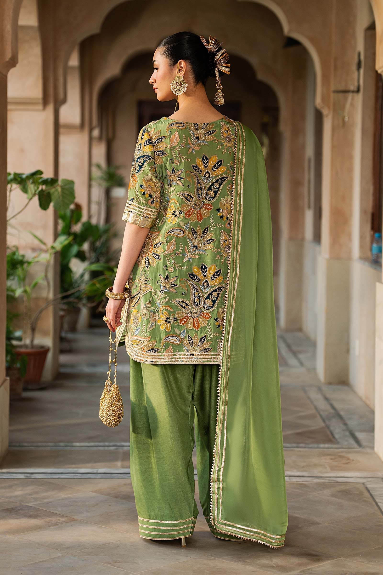 Maria B SF-EA26-02 Green Style