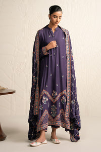 MULBERRY GARNET-3PC (SHIRT, TROUSER & DUPATTA)