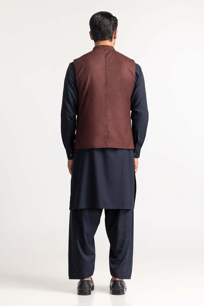 Maroon Basic Waist Coat