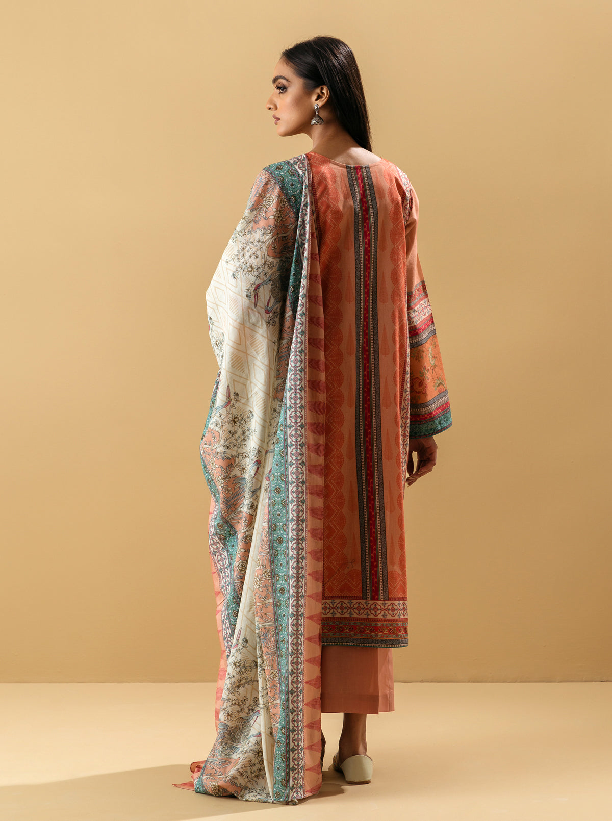 3 Piece - Printed Lawn Suit - Floral Candy