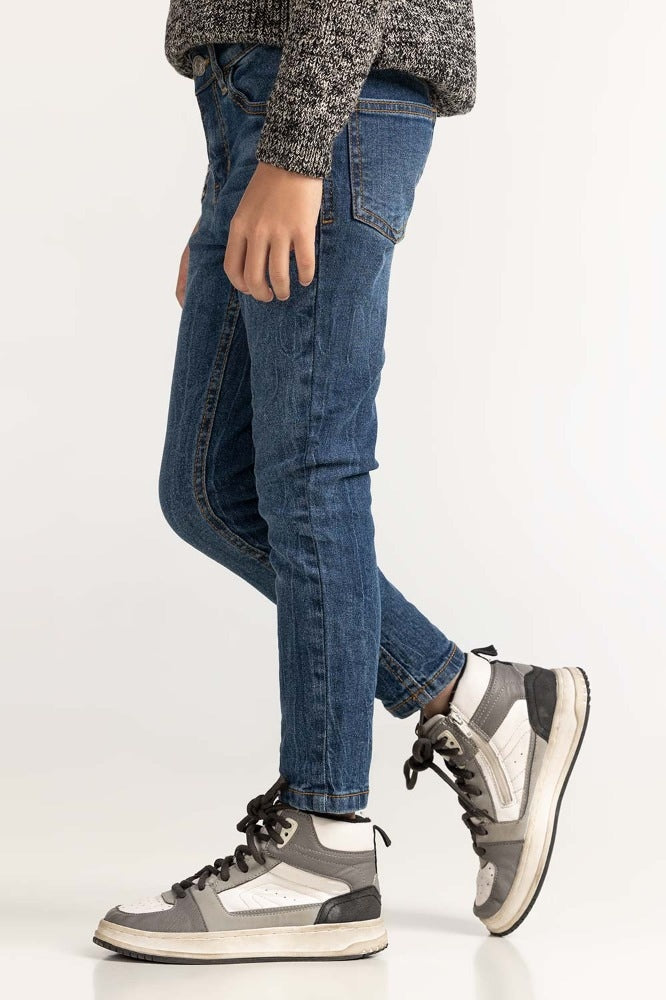 Med Blue Basic Jeans